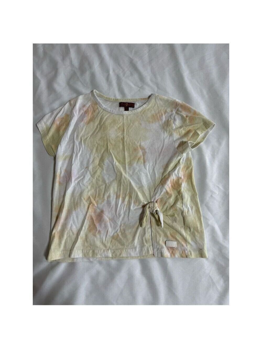 7 for All Mankind Tie-Dye Crop Top